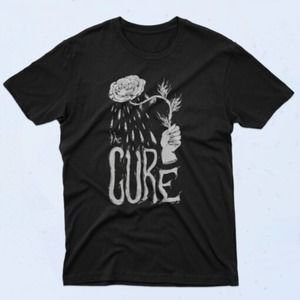 The Cure Rain Flower 90S T Shirt